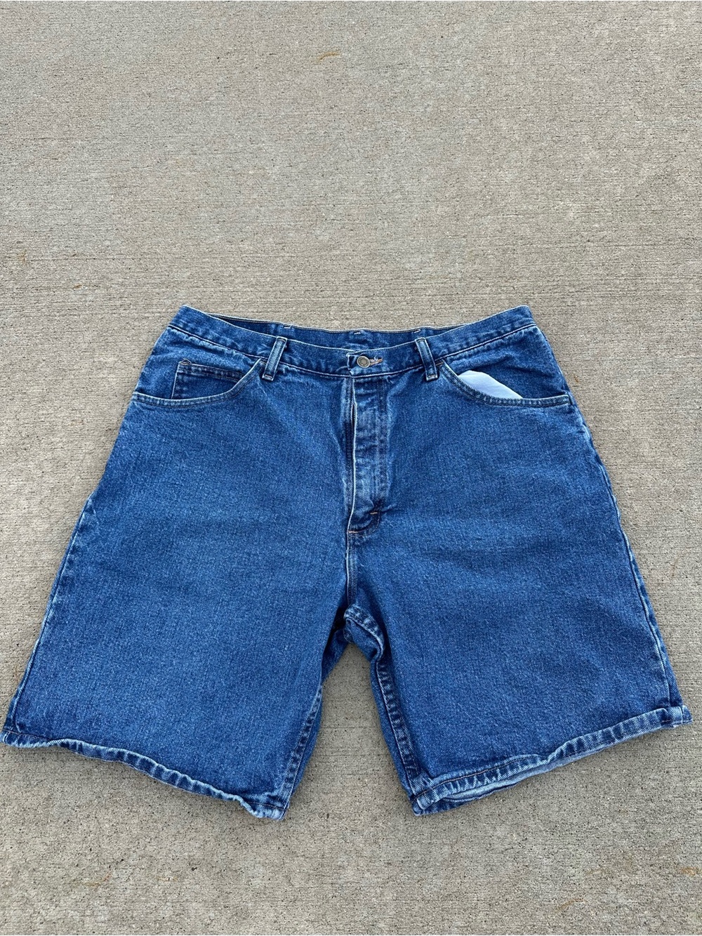 Wrangler Men's Dark Blue Denim Jean Shorts
